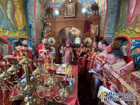 В день празднования Собора святых новомучеников Запорожских, состоялось праздничное Богослужение