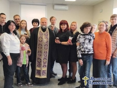 Иерей Сергий Литвиненко, посетил общество инвалидов