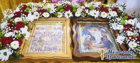 В день Всех русских святых епископ Петр возглавил литургию в соборе Александра Невского в Мелитополе